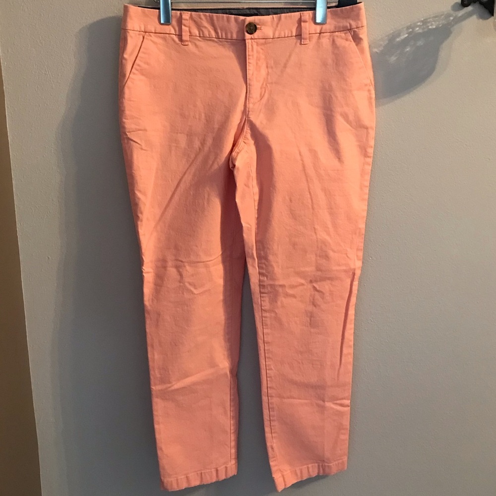 Tommy Hilfiger Stretch Slim Ankle Light Pink Pants, Size 8